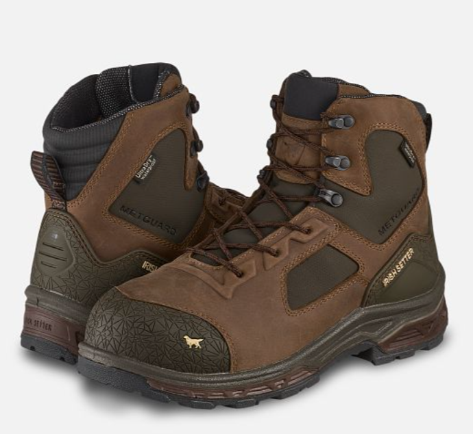 Kasota Men's 6-inch Waterproof Leather Safety Toe Metguard Boot