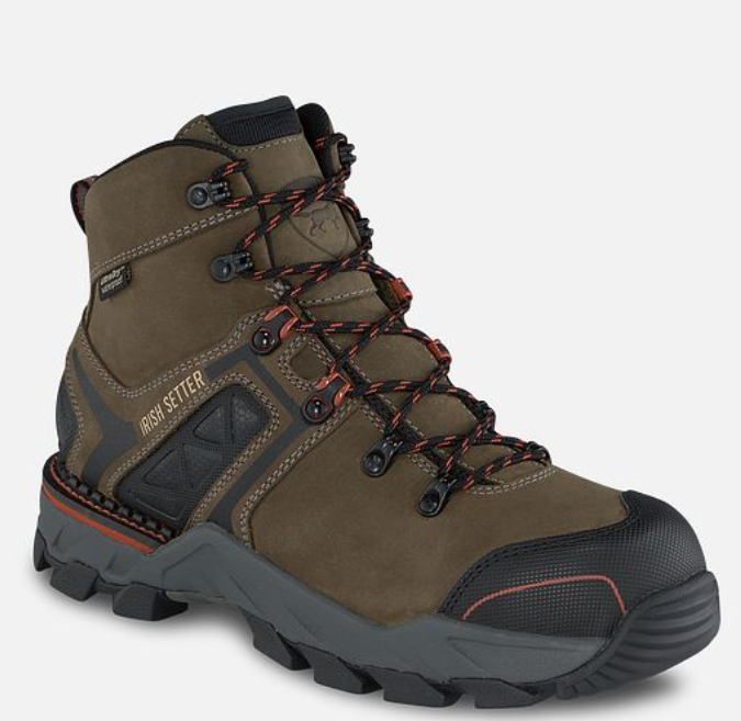 Crosby Men's 6-inch Waterproof Leather Safety Toe Boot