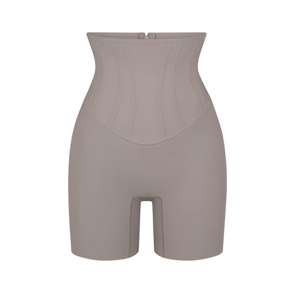 Skims Bonded Corset Short - Steel