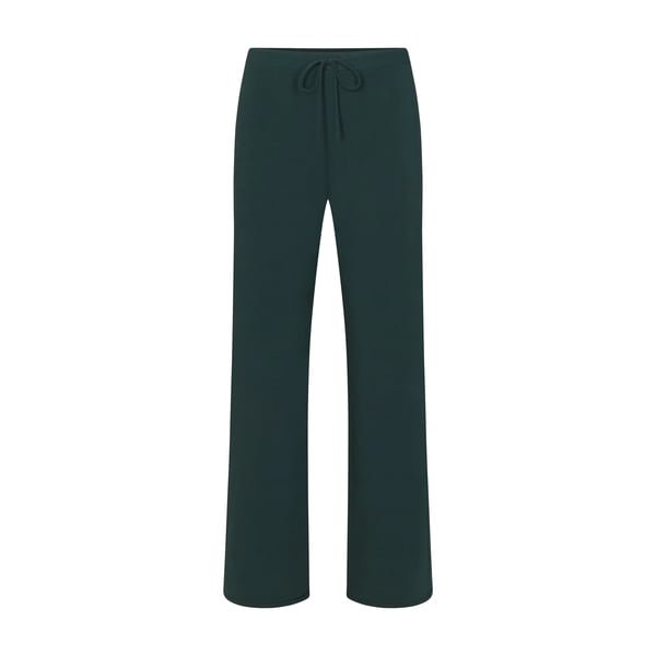 Cotton Jersey Straight Leg Pant - Spruce