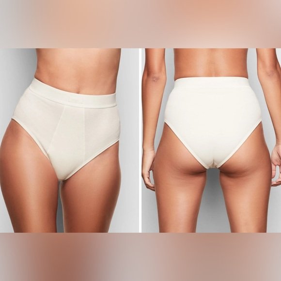SKIMS Cotton Rib Brief high rise