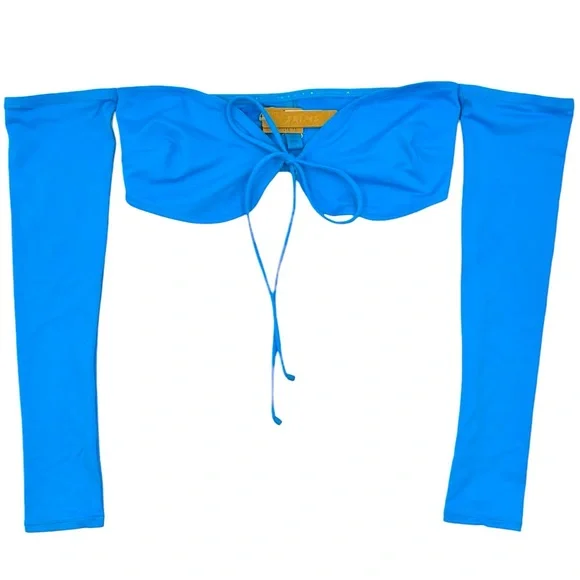 Skims Recycled Swim Long Sleeve Bikini Top