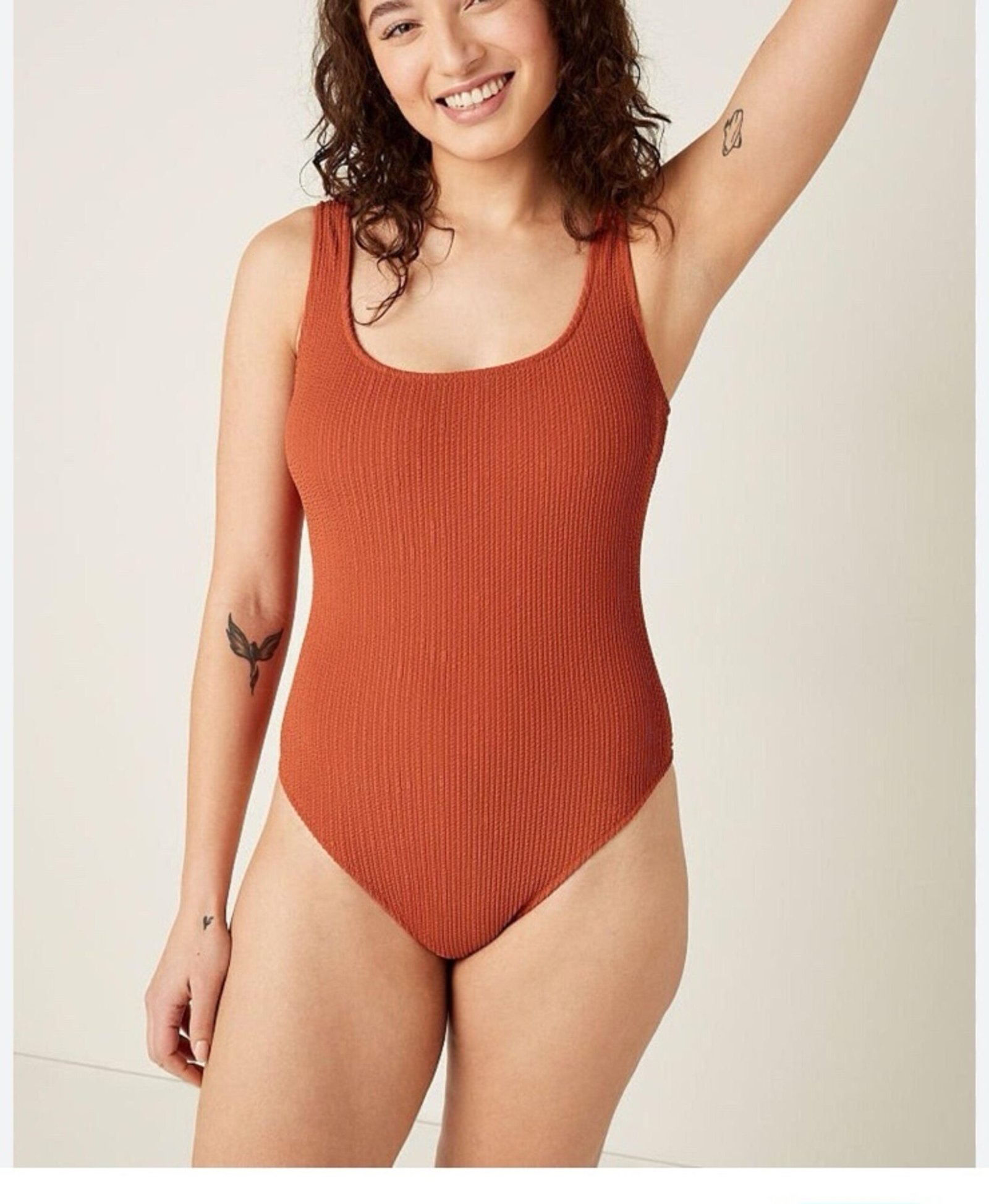 Victoria Secret Women's One piece swim- Burnt Orange - XXL