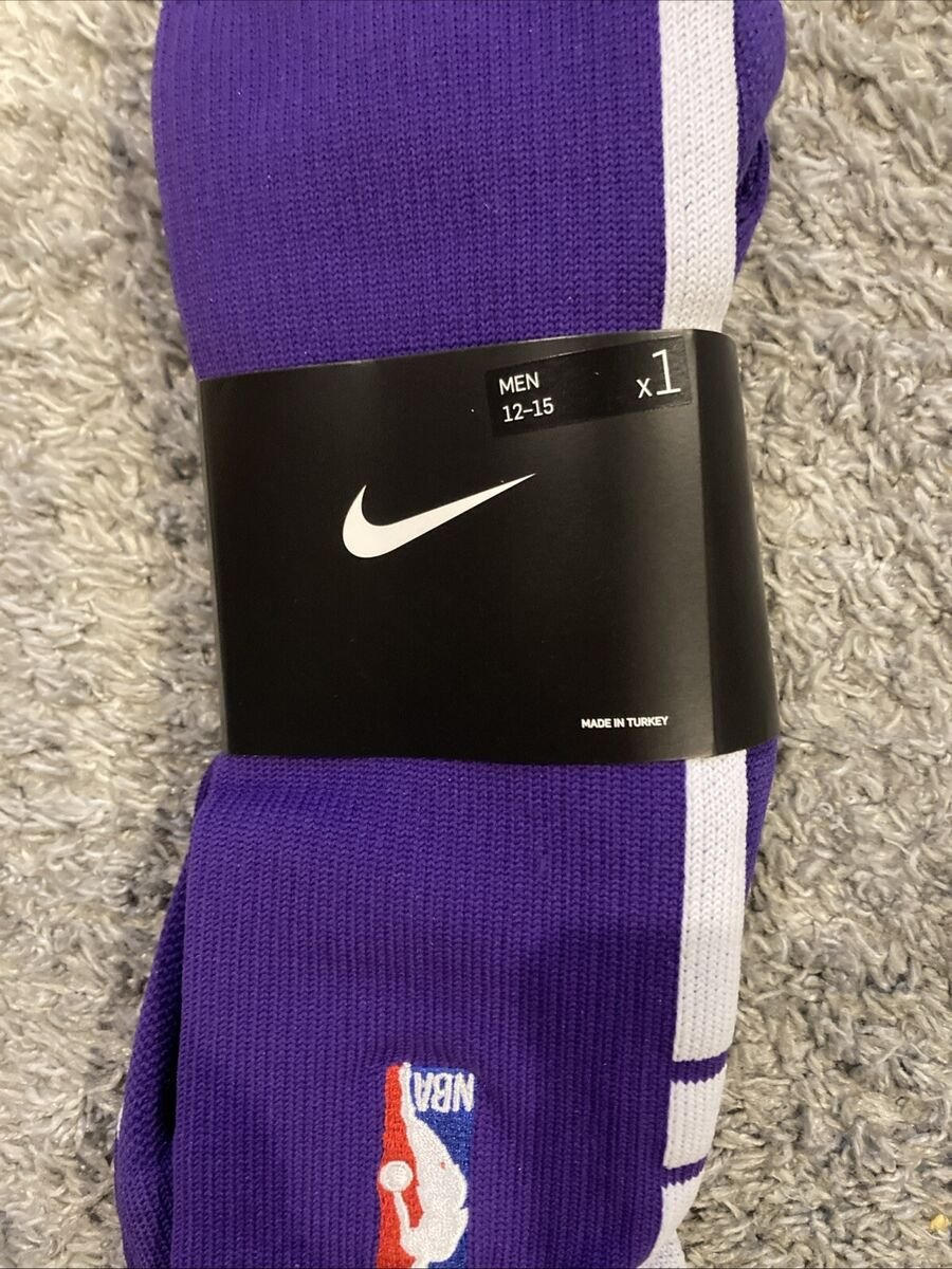 Nike NBA Authentic Basketball Jordan Socks – Purple - Large
