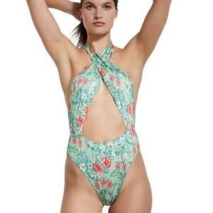 Victoria Secret Wrap Halter One-Piece- Medium