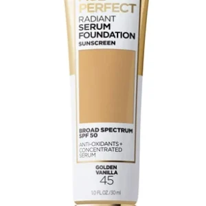 L'Oreal Age Perfect Radiant Serum Foundation Sunscreen SPF 50 Golden Vainilla#45, 1 fl. oz.