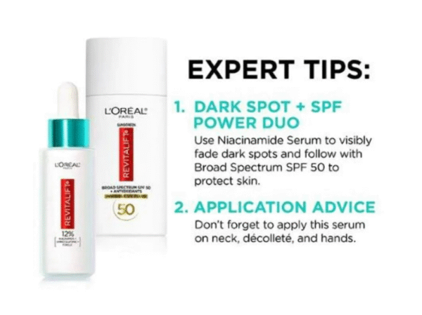 L'Oreal Revitalift Derm Intensives 12% Niacinamide Dark Spot Serum 1 fl oz - Image 4