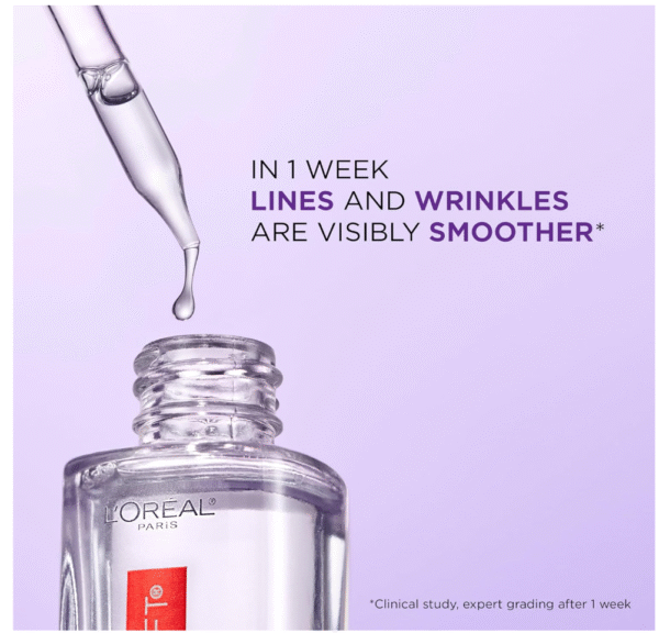 L'Oreal Paris Revitalift 1.5% Pure Hyaluronic Acid Face Serum Reduce Wrinkles - Image 3