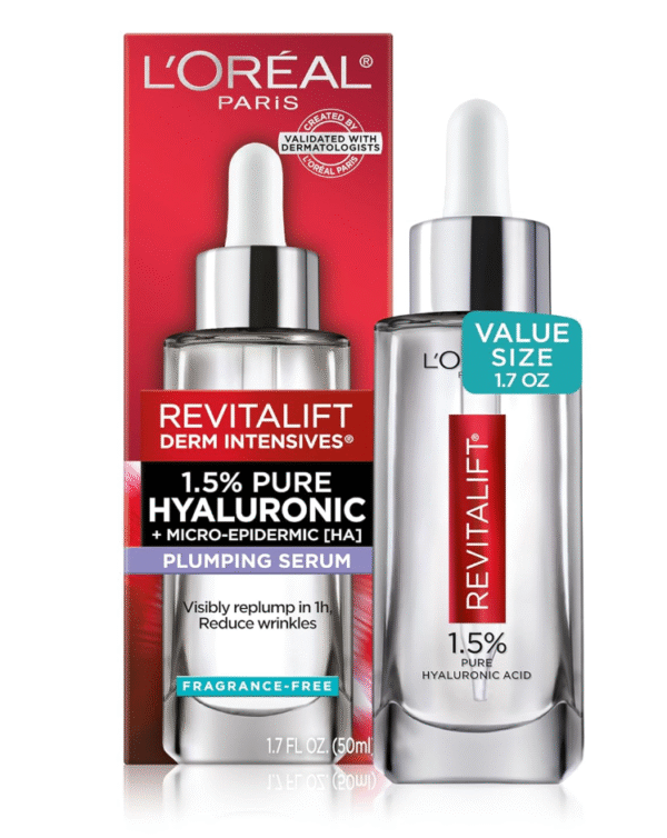 L'Oreal Paris Revitalift 1.5% Pure Hyaluronic Acid Face Serum Reduce Wrinkles - Image 5