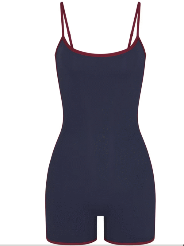 Skims Fits Everybody Contrast Trim Bodysuit  Navy Multi, 3X