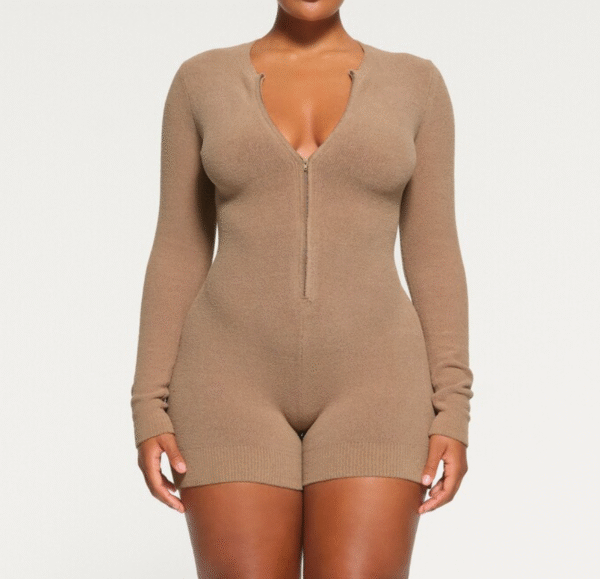 Skims Cozy Light Jumpsuit, Desert, Large - Image 2
