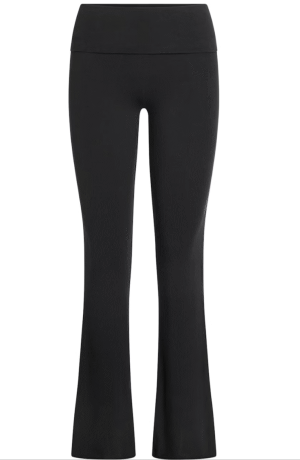 Skims Cotton Jersey Foldover Pant, Soot, Large