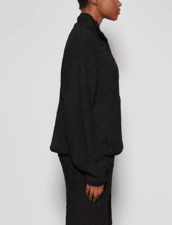 SKIMS Cozy Knit Pullover Jacket, Onyx, XS - Image 3