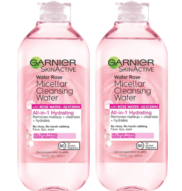 Garnier Skin Active Micellar Cleansing Water, 13.5 fl oz (2 Pack)