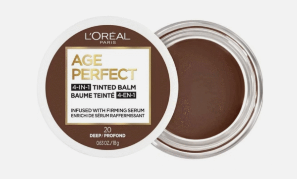 (2 packs) L'Oreal Paris AGE PERFECT 4-in-1 Tinted Balm Foundation , 20 Deep - Image 2
