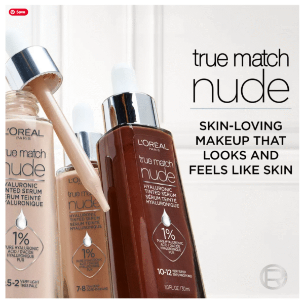 Loreal True Match Nude Hyaluronic Tinted Serum 1.0 fl oz 10-12 - Very Deep - Image 3