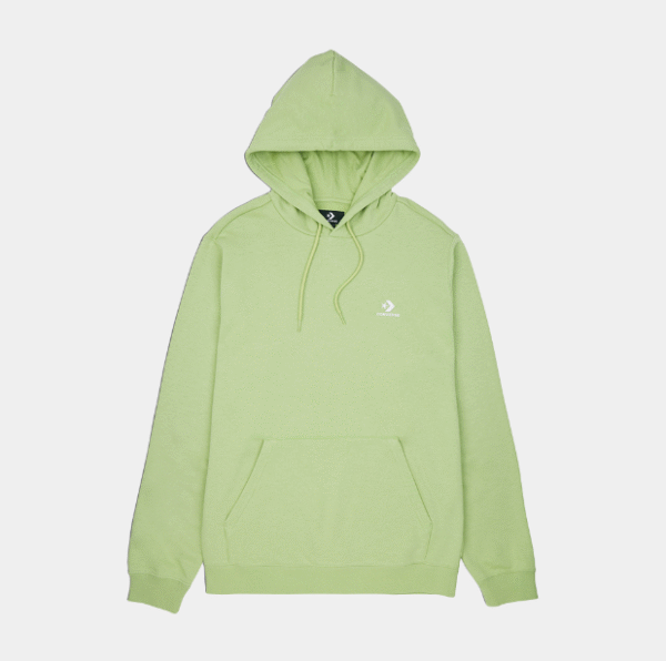 Converse Go-To Embroidered Star Chevron Standard-Fit Pullover Hoodie, Medium