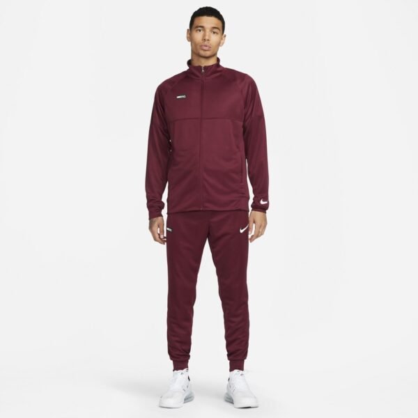 Nike Dri-FIT FC Libero Soccer Tracksuit Men's M Burgundy Performance Activewear