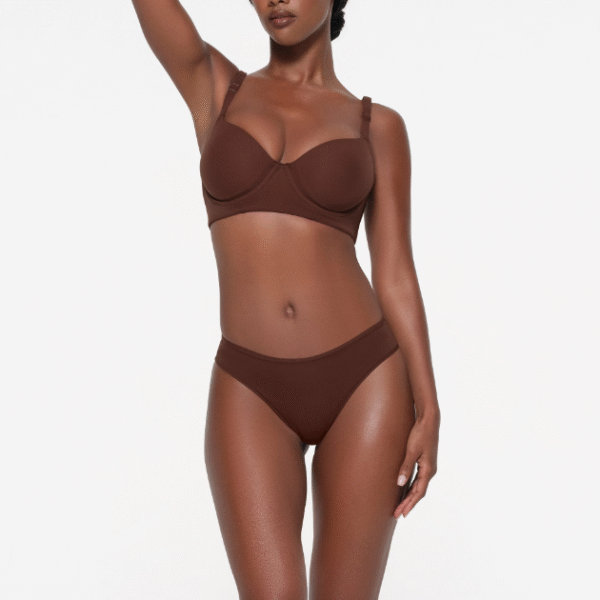 Skims Fits Everybody Full Coverage Back Smoother Bra, Cocoa, 38DDDD - Image 2