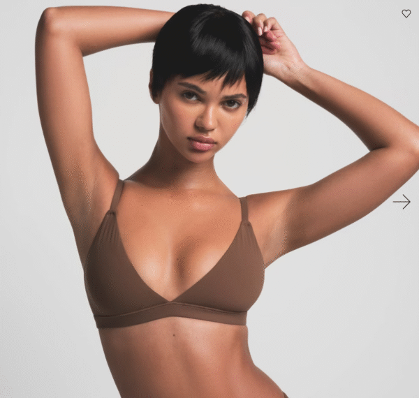 Skims Fits Everybody Triangle Bralette, Jasper, Small - Image 4