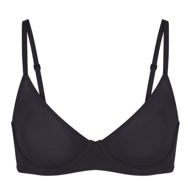 Skims Fits Everybody Scoop Plunge Bra, Onyx, 32B