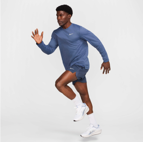 Nike Challenger 5in Shorts Thunder Blue/Reflective Silver, Medium - Image 8