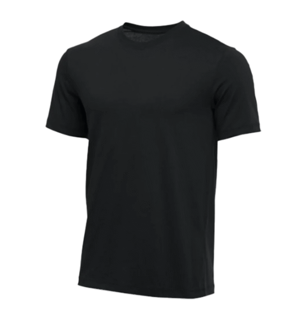 Nike Men’s Core Short Sleeve Athletic Cut Cotton Crew T-shirt, Black, Medium - Image 2