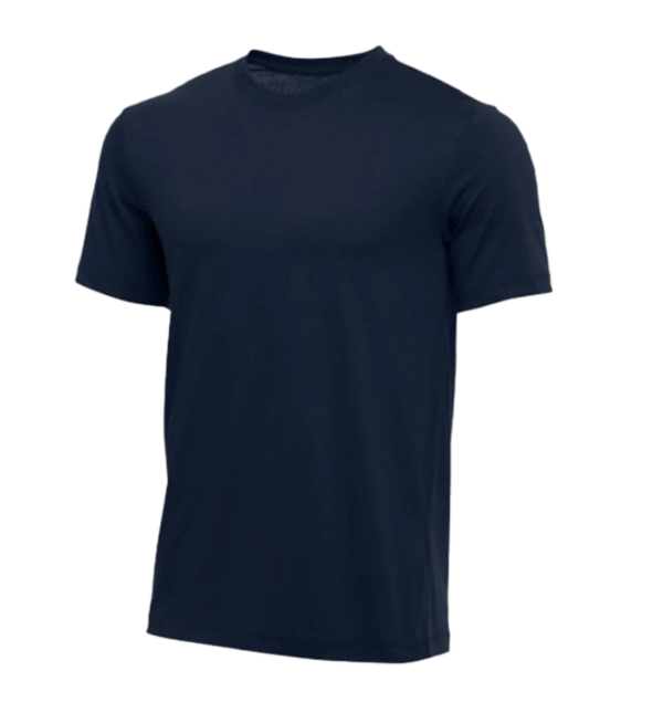 Nike Men’s Core Short Sleeve Athletic Cut Cotton Crew T-shirt Short Sleeve, Navy Blue, Large - Image 3