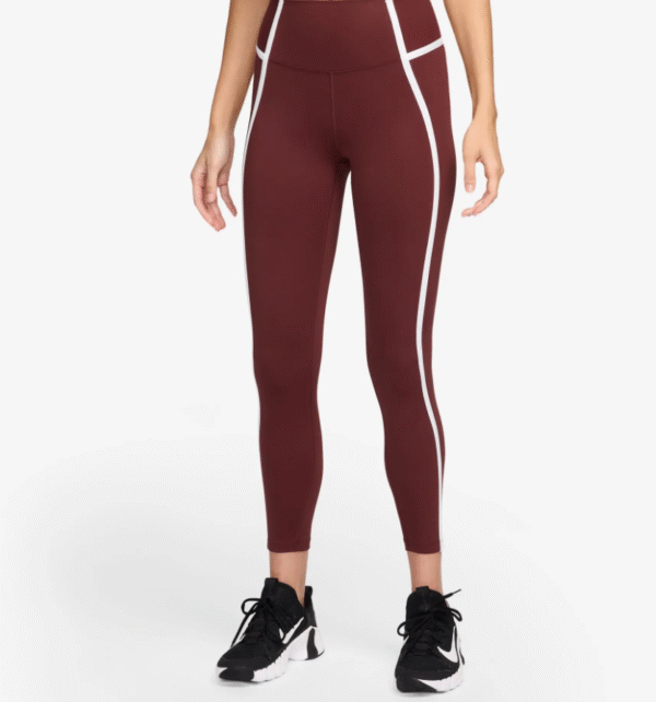Nike One Dri-Fit HR 7/8 Tight Women's Long Pants, Dark Team Red, XS