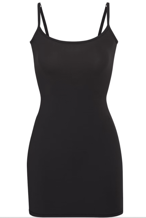 Skims Fits Everybody Slip Dress, Onyx - Image 3
