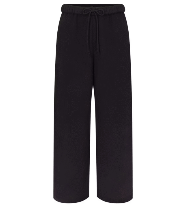 Skims Cotton Fleece Classic Straight Leg Pant, Onyx, Medium
